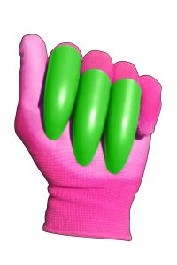 Pink Honey Badger Garden Digging Gloves